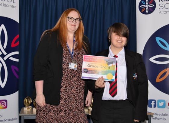Award for Excellence KS3 French
