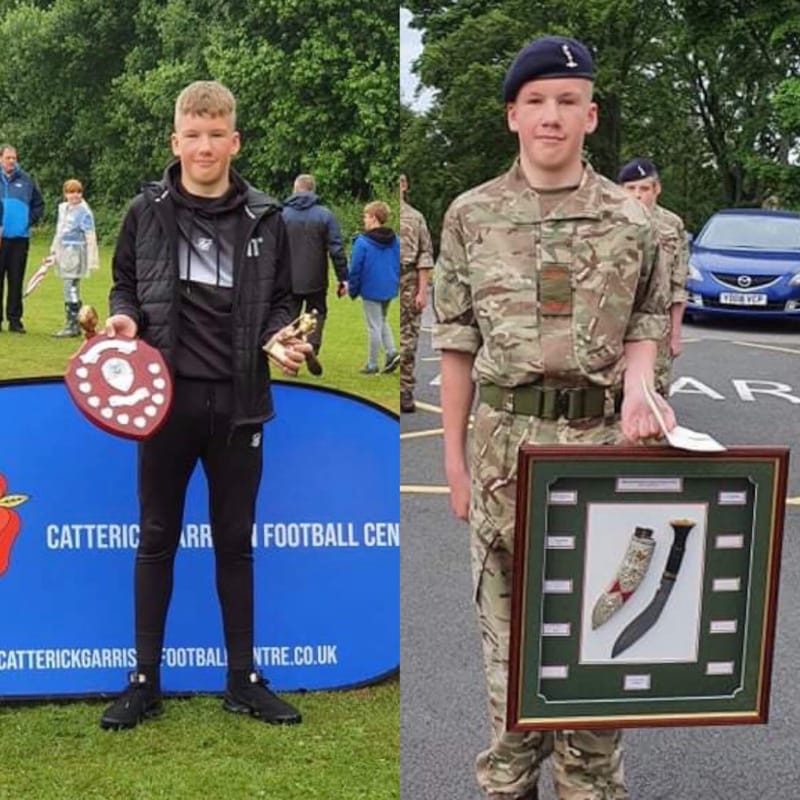 Double celebration for Army cadet Aaron
