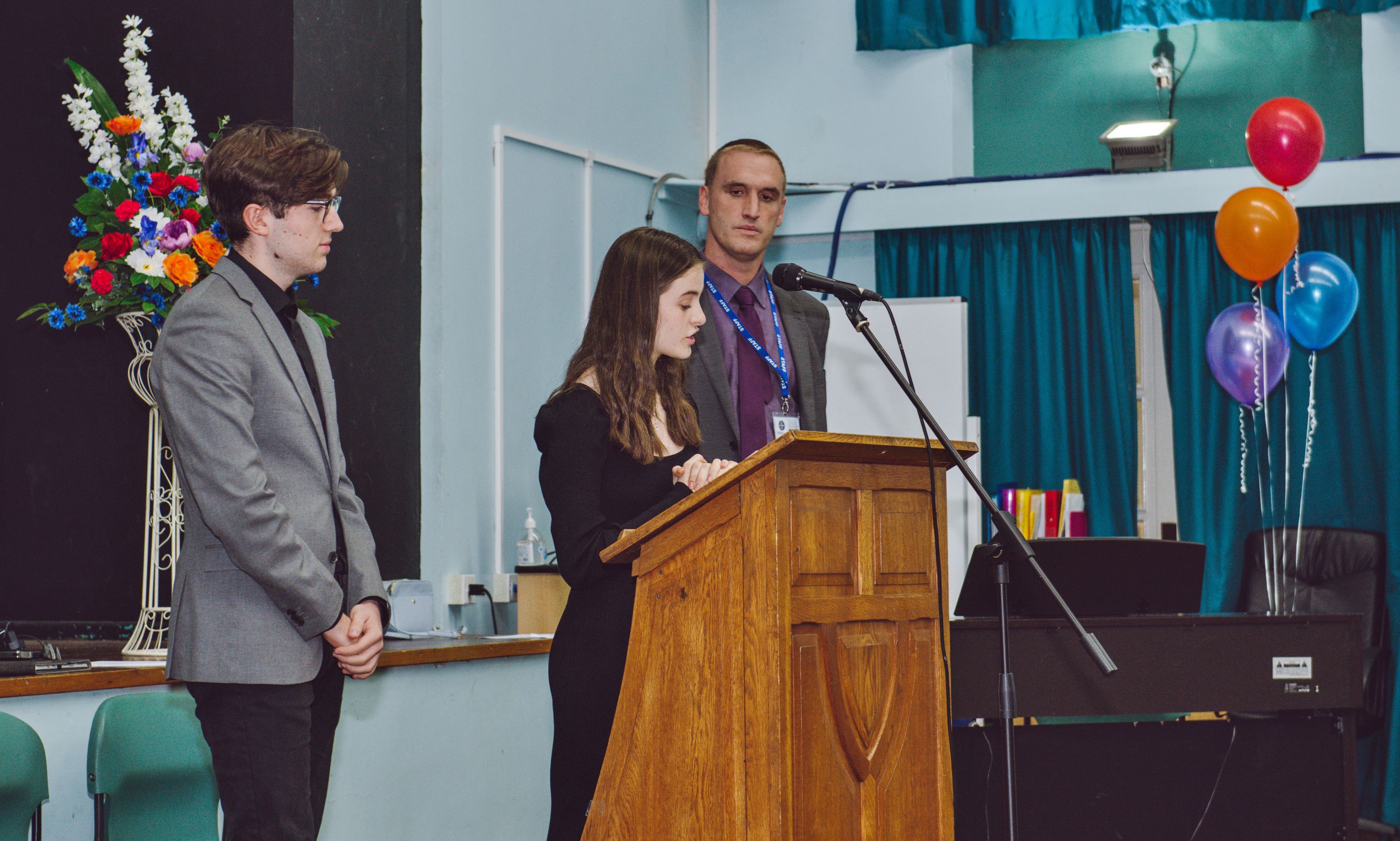 Hosts Matilda Melody and Kingsley Green