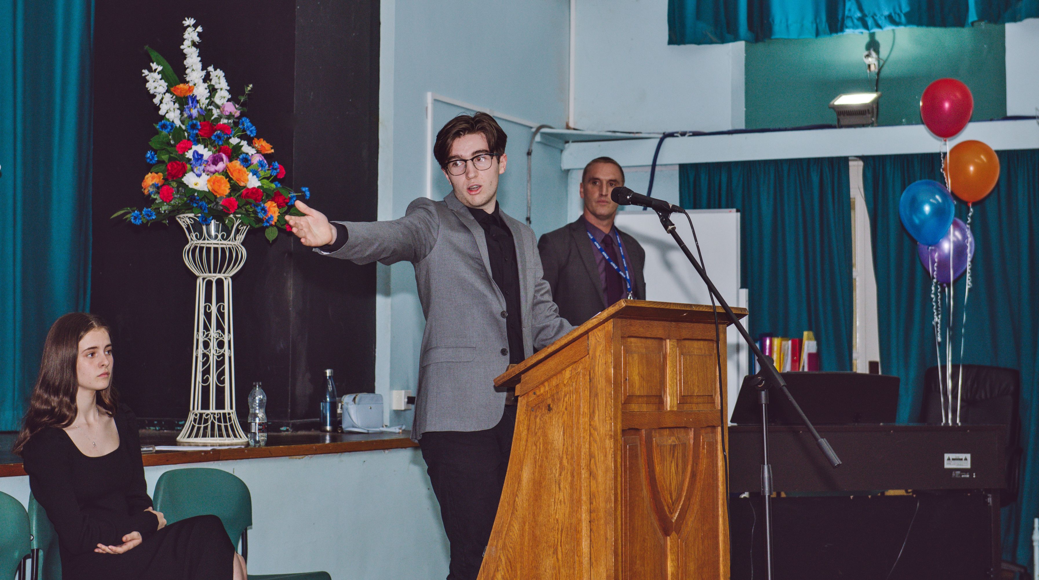 Hosts Matilda Melody and Kingsley Green