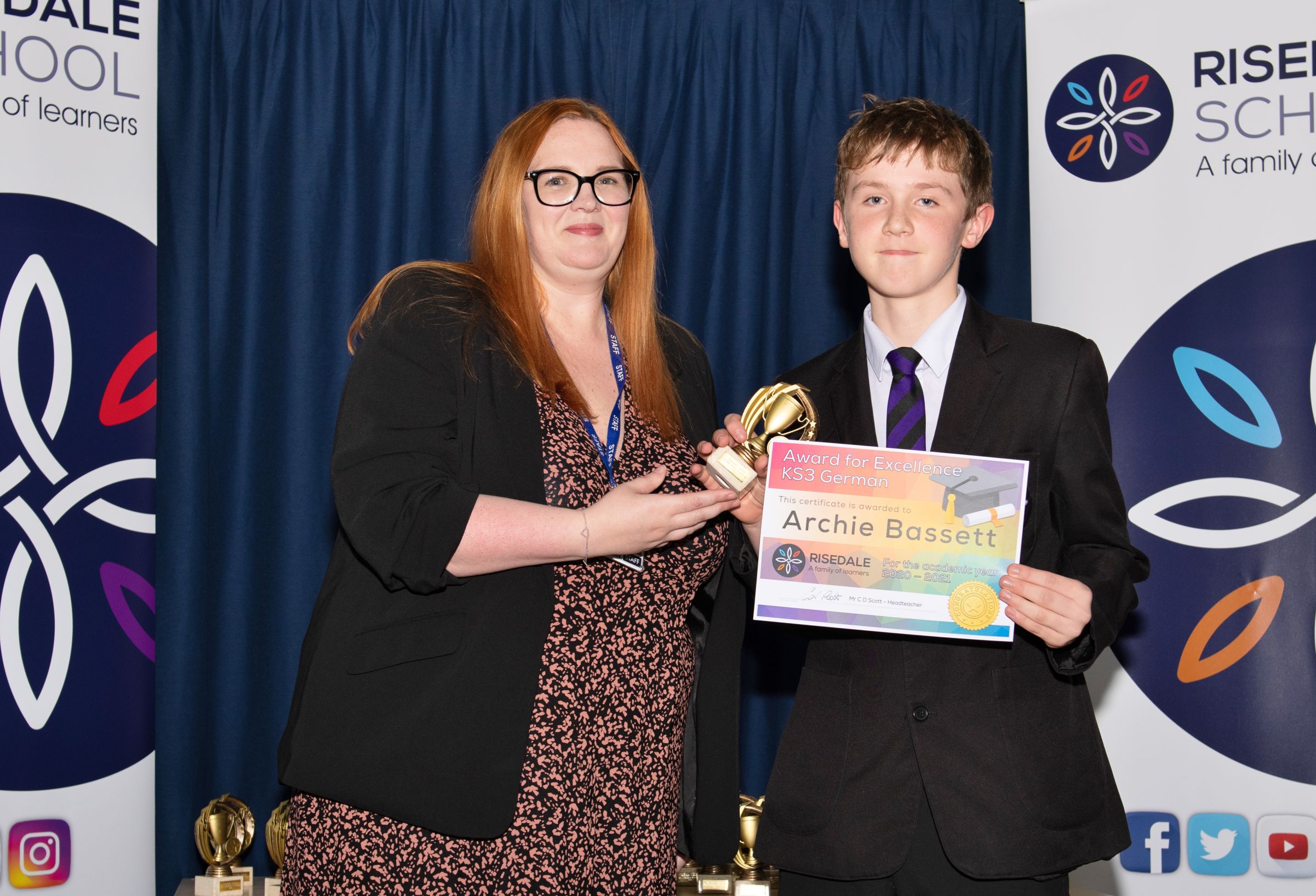 Award for Excellence KS3 German