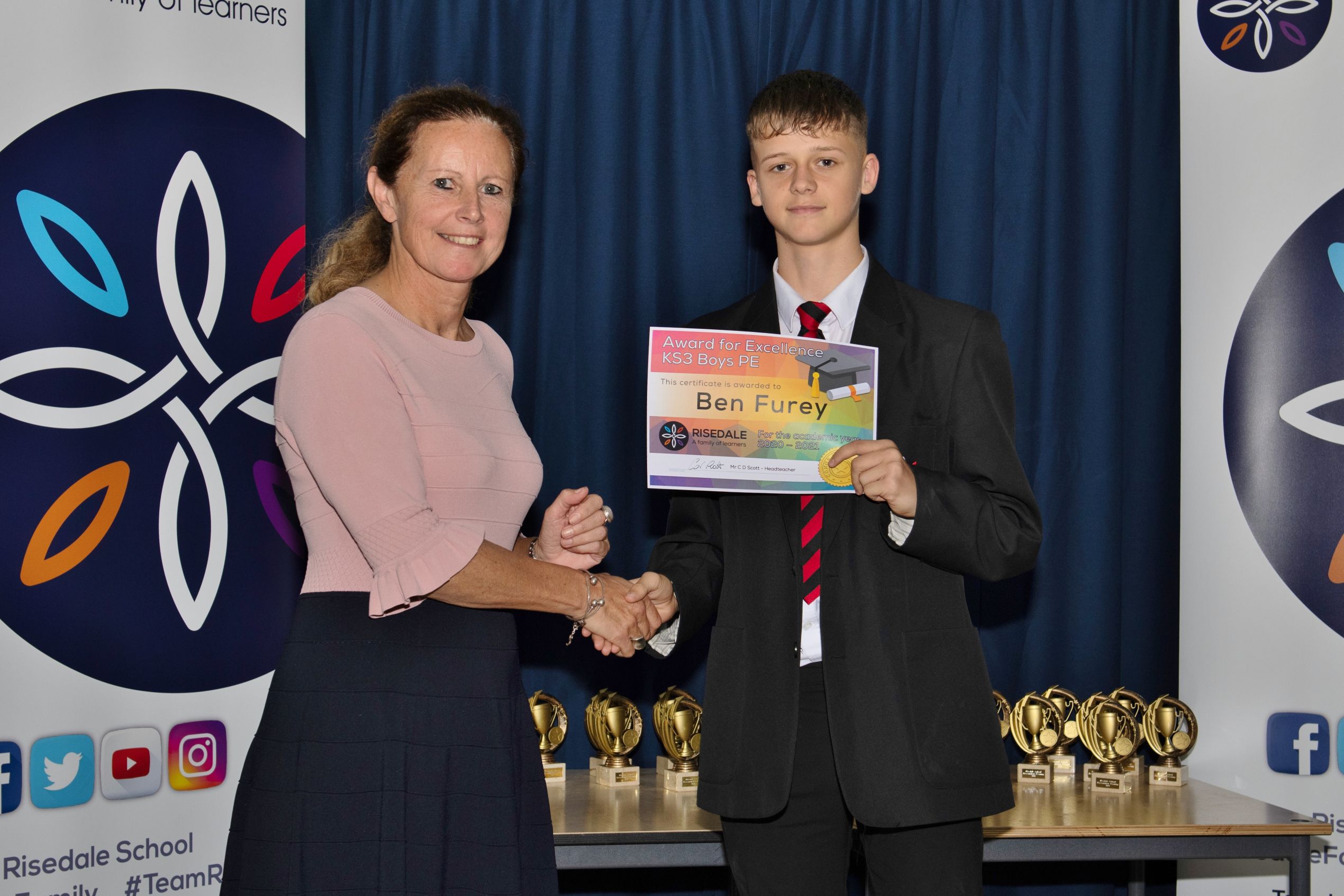 Award for Excellence KS3 Boys PE