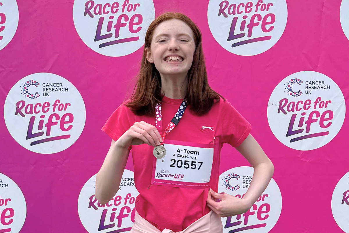 Caitlin Digs Deep to Complete Race for Life 5k Challenge 🏃‍♀️🏅✨