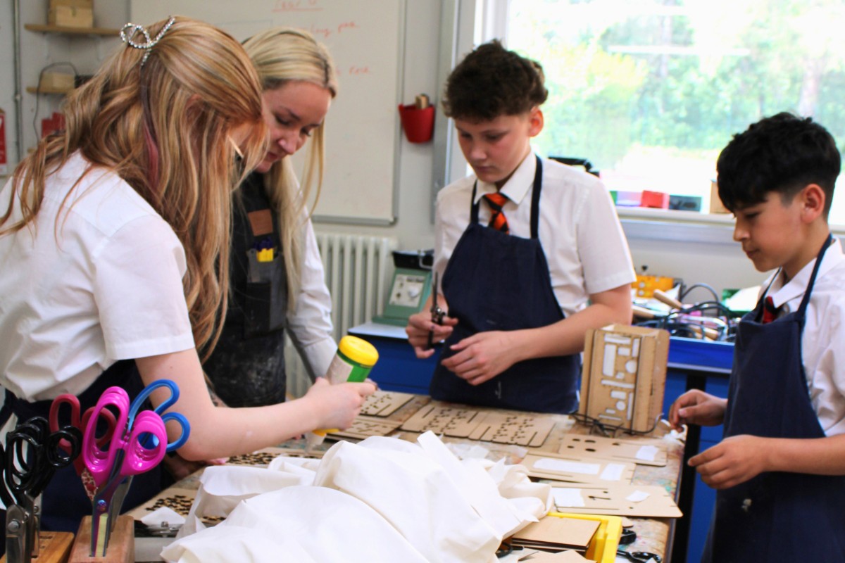 Year 9 Pupils Light Up the D&T Workshop💡