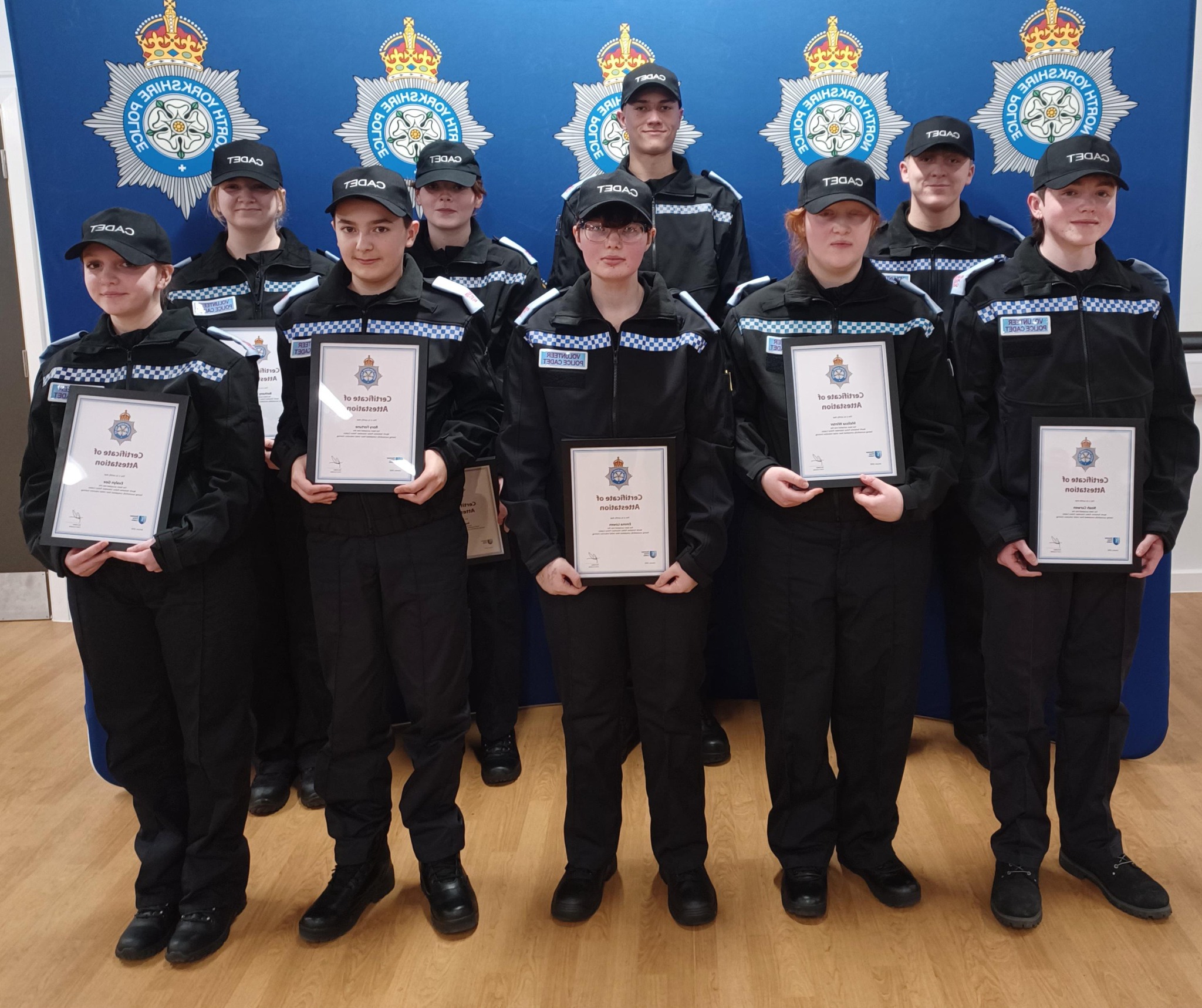 Evalyn Gee officially "passing out" as a Police Cadet