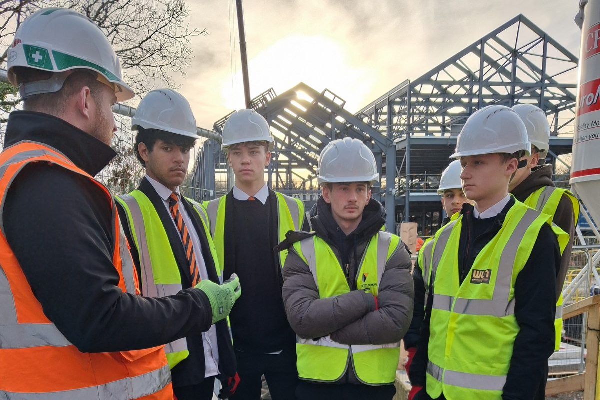 Year 11 Pupils Visit Willmott Dixon Construction Site