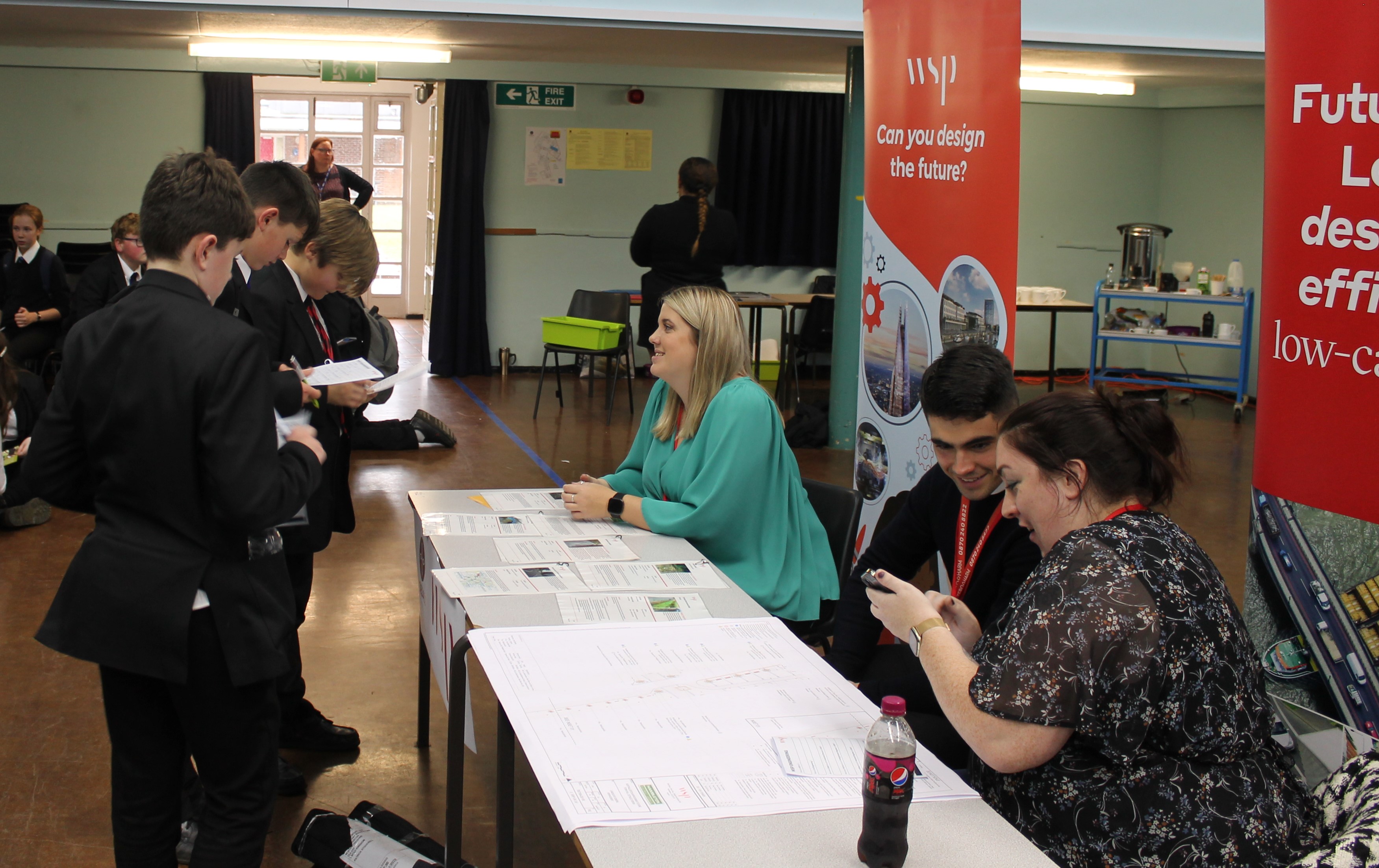 Pupils learning about WSP.