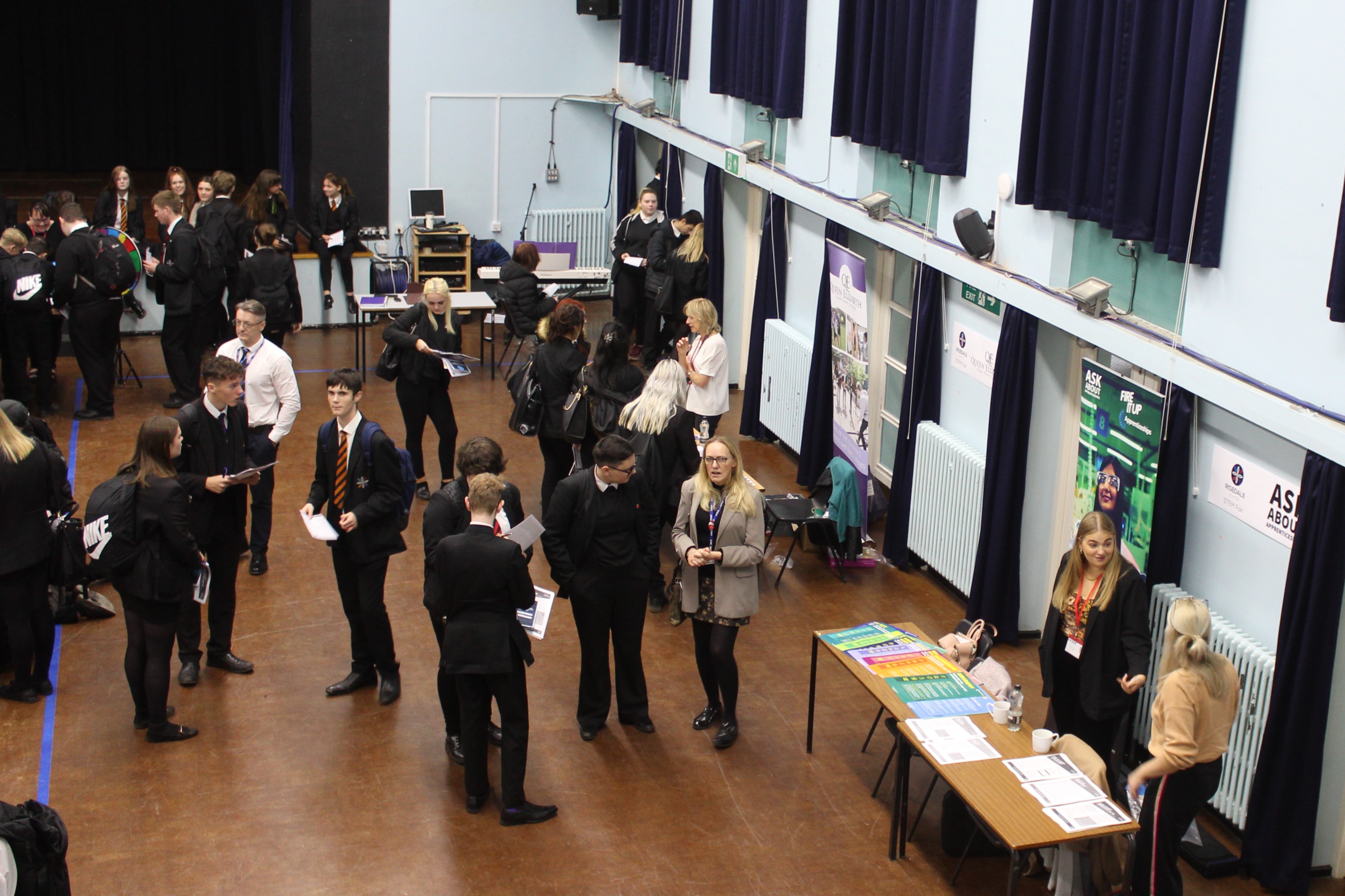Year 11 pupils engaging with local STEM companies.
