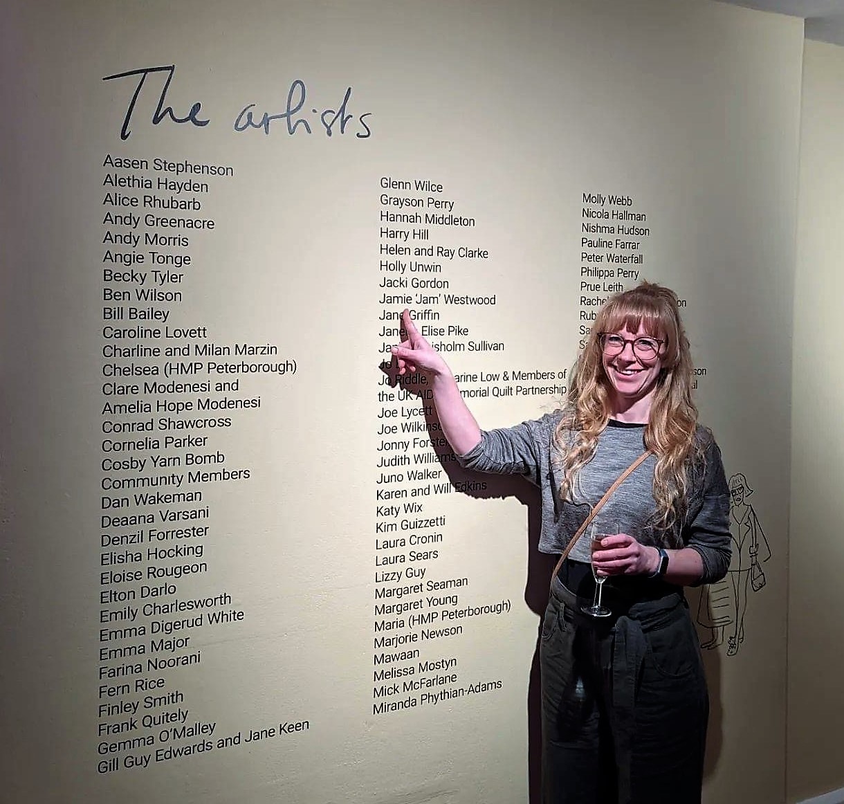 Ms Westwood at Grayson's Art Club: The Exhibition.