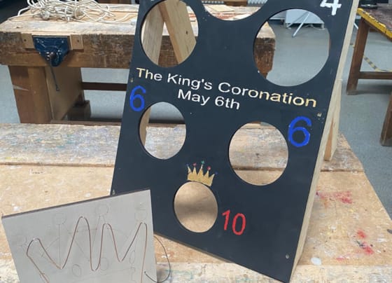 Board games designed and made for the King's Coronation