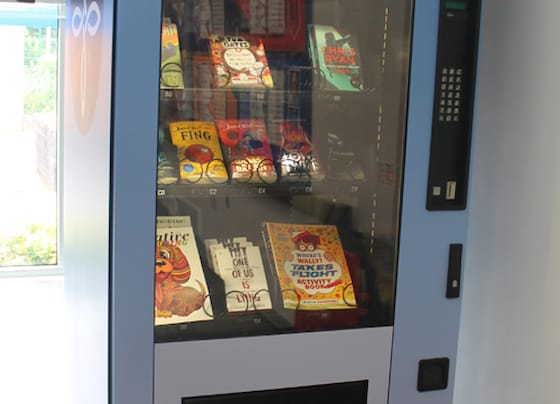 Library book vending machine