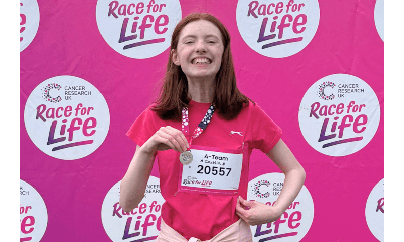 Caitlin Digs Deep to Complete Race for Life 5k Challenge 🏃‍♀️🏅✨