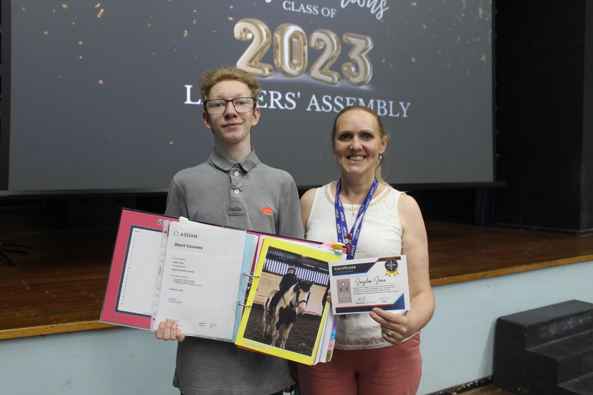 Jayden to study Animal Care at Askham Bryan College