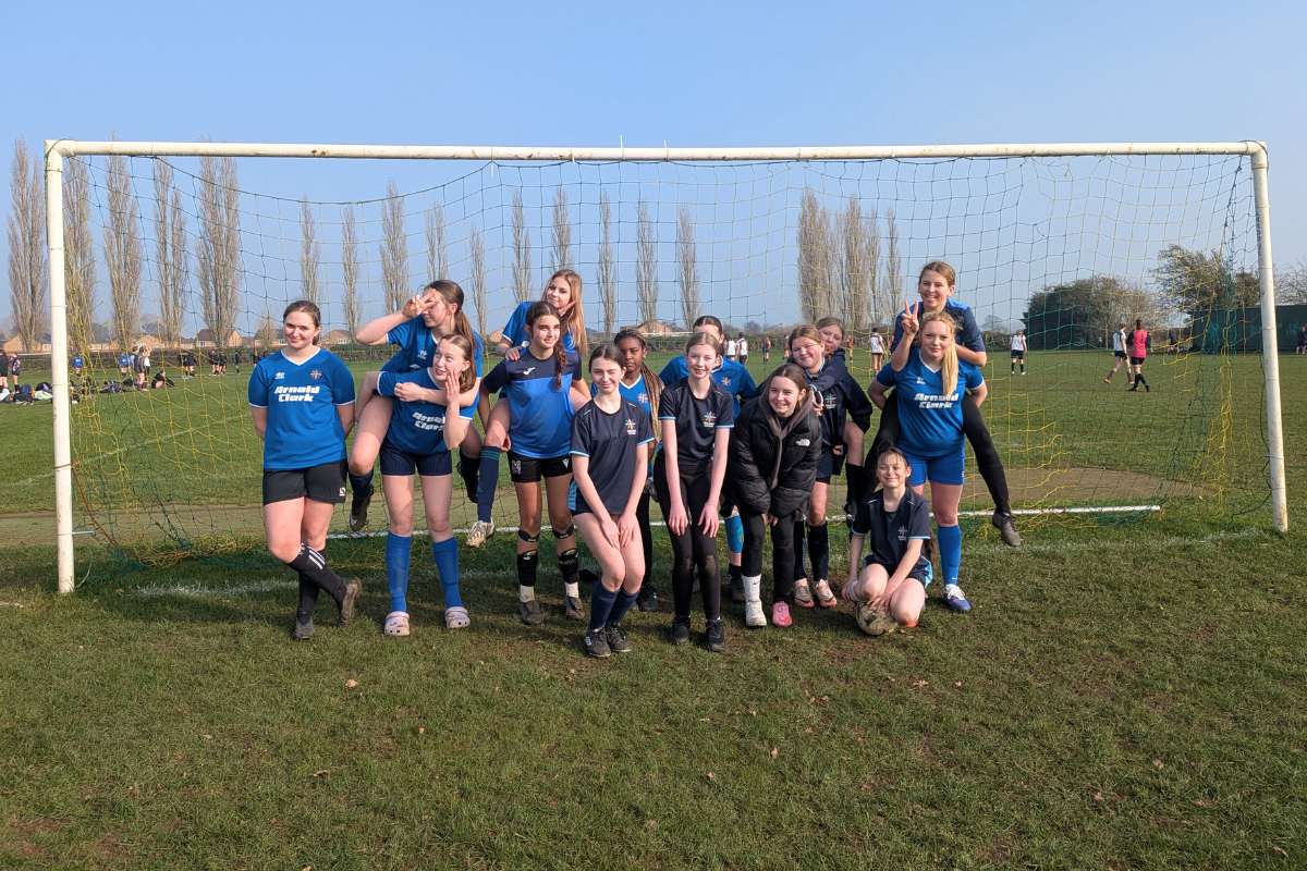 Risedale Girls Shine at Area 7s Football Tournament