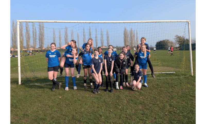 Risedale Girls Shine at Area 7s Football Tournament