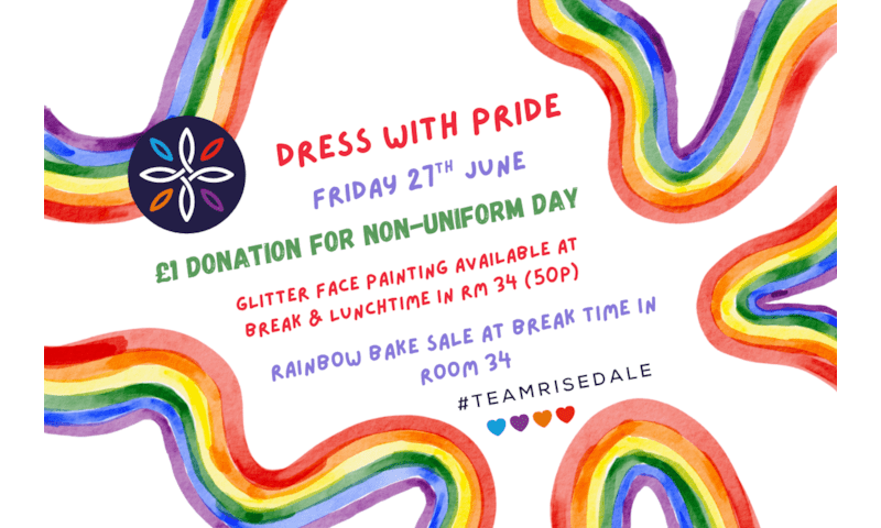 'Dress with PRIDE' Non-Uniform Day (Friday 27th June)
