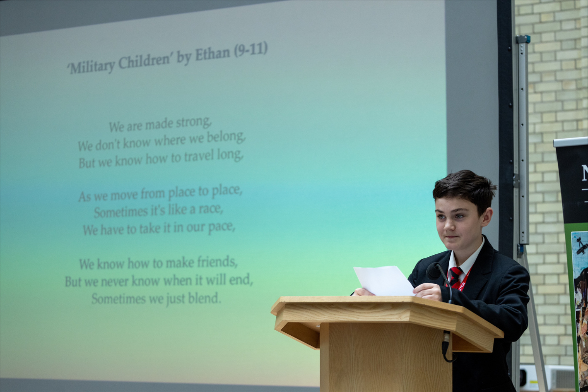 Ethan wins creative military competition