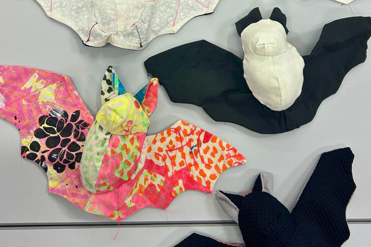 Textiles Club: Halloween Bats