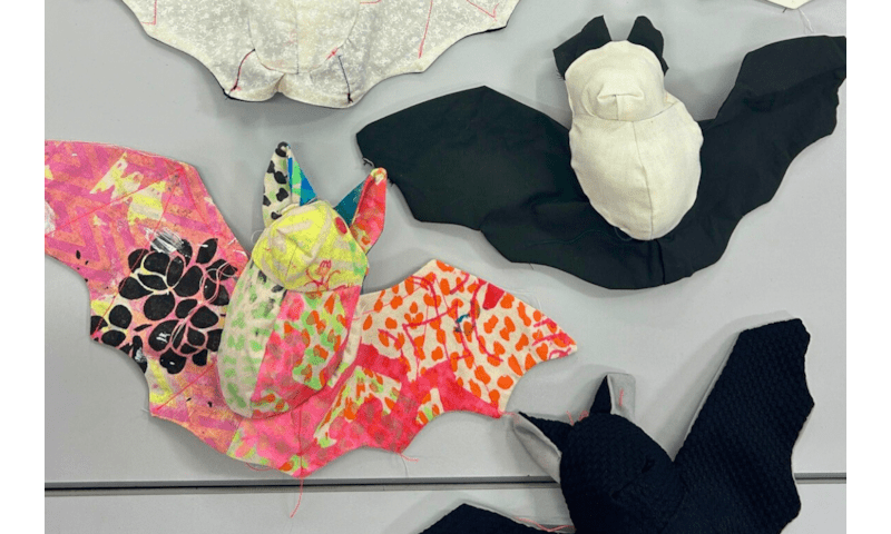 Textiles Club: Halloween Bats
