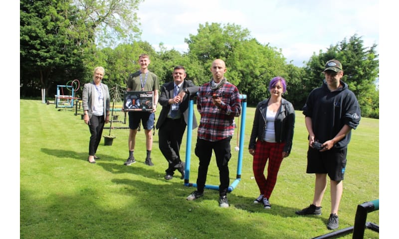 Prince’s Trust volunteers create drone assault course for Risedale School