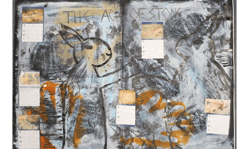 Sketchbook Spotlight: Year 7 Step into the Stone Age! 