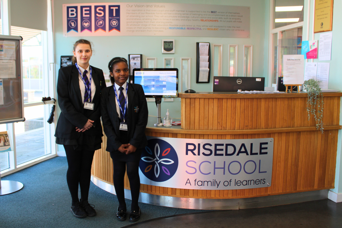 Year 9 Pupil Receptionists: Living our BEST Values!