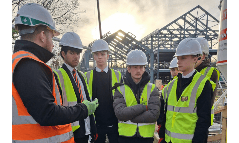 Year 11 Pupils Visit Willmott Dixon Construction Site