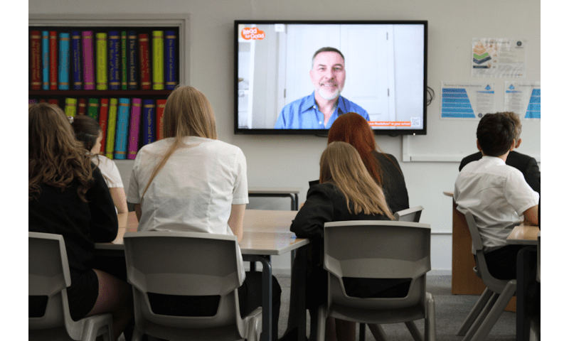 David Walliams Streams Live to Risedale School