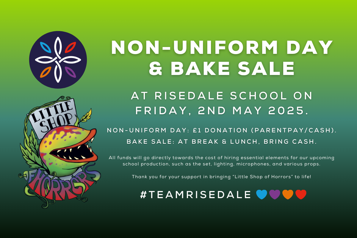 Non-Uniform Day & Bake Sale (Friday 2nd May)